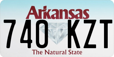 AR license plate 740KZT