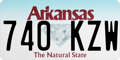AR license plate 740KZW