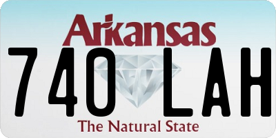 AR license plate 740LAH