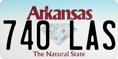 AR license plate 740LAS