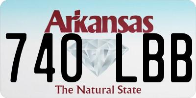 AR license plate 740LBB