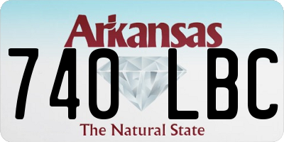 AR license plate 740LBC