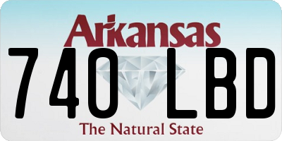 AR license plate 740LBD
