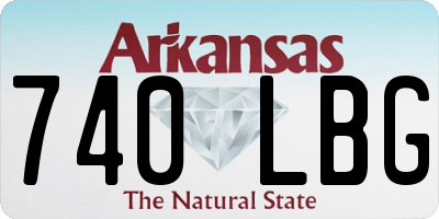 AR license plate 740LBG