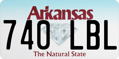AR license plate 740LBL