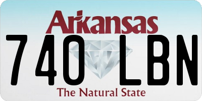 AR license plate 740LBN