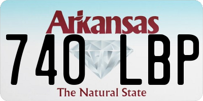 AR license plate 740LBP