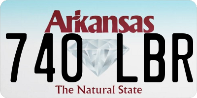 AR license plate 740LBR