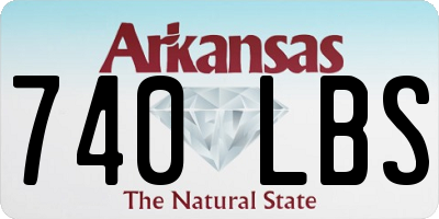 AR license plate 740LBS