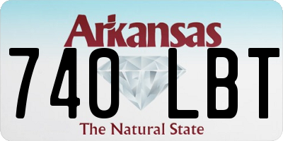 AR license plate 740LBT