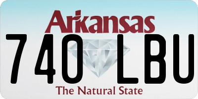 AR license plate 740LBU