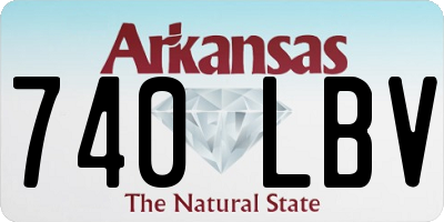 AR license plate 740LBV