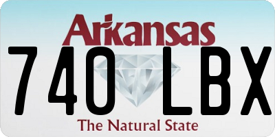 AR license plate 740LBX