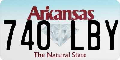 AR license plate 740LBY