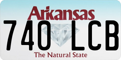 AR license plate 740LCB