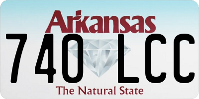 AR license plate 740LCC