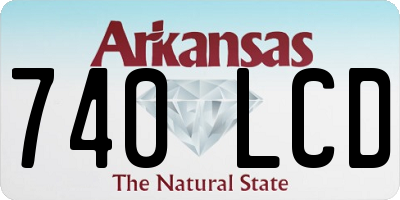 AR license plate 740LCD