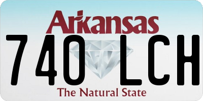 AR license plate 740LCH