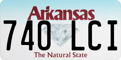 AR license plate 740LCI