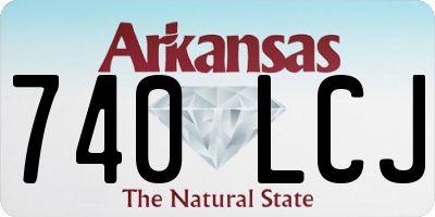 AR license plate 740LCJ