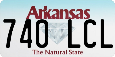 AR license plate 740LCL