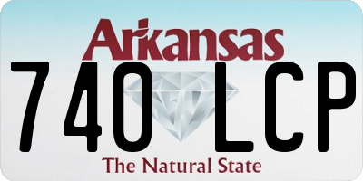AR license plate 740LCP