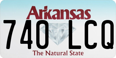 AR license plate 740LCQ
