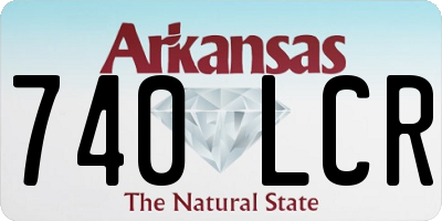 AR license plate 740LCR