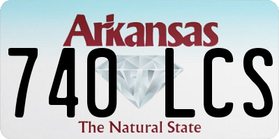 AR license plate 740LCS