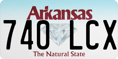 AR license plate 740LCX