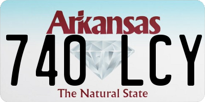 AR license plate 740LCY