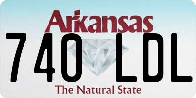 AR license plate 740LDL