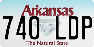 AR license plate 740LDP
