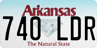 AR license plate 740LDR