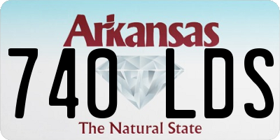 AR license plate 740LDS