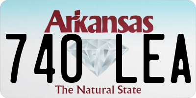 AR license plate 740LEA
