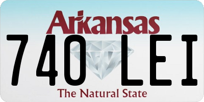 AR license plate 740LEI