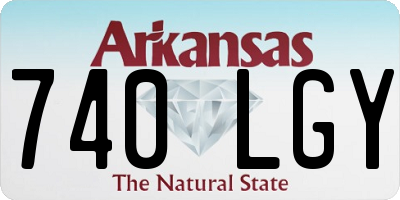 AR license plate 740LGY