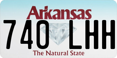 AR license plate 740LHH