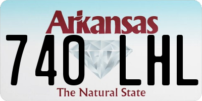 AR license plate 740LHL