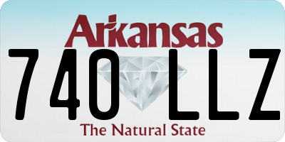 AR license plate 740LLZ