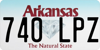 AR license plate 740LPZ