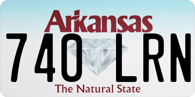 AR license plate 740LRN