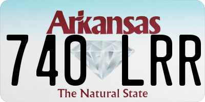 AR license plate 740LRR