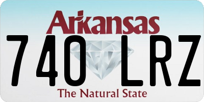 AR license plate 740LRZ