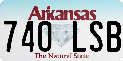 AR license plate 740LSB