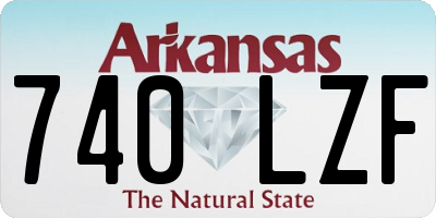 AR license plate 740LZF