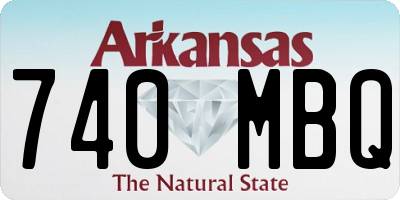 AR license plate 740MBQ
