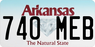 AR license plate 740MEB
