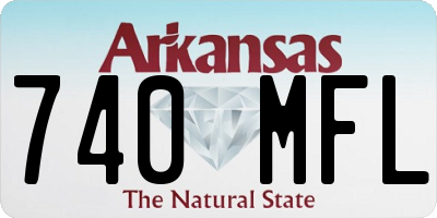 AR license plate 740MFL